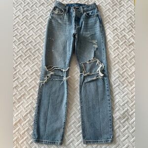 Levi's 501 Distressed Jeans size 25